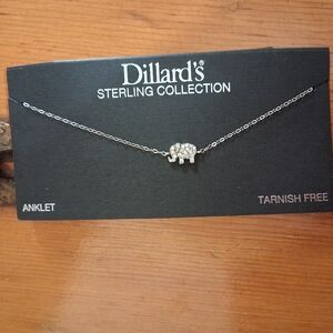 Sterling Silver Elephant Anklet